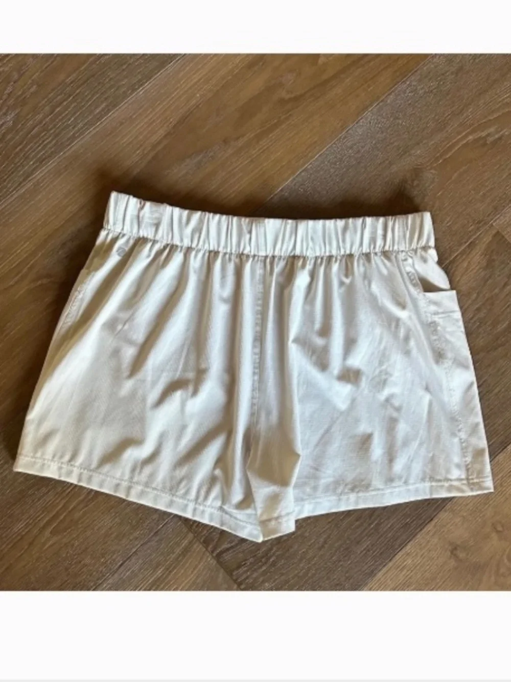 Z BY ZELLA Day Pass Woven Skort XL Grey Moonbeam Oatmeal Athletic Stretch